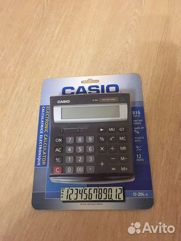 Калькулятор casio D-20L-s