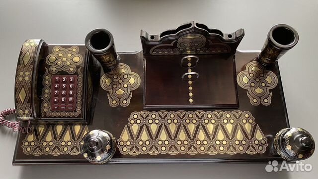 Письменный набор с унцукульской насечкой