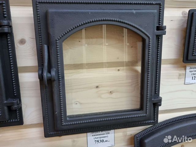 Дверца для печки со стеклом