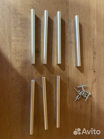 Мебельные ручки пластик серый металлик