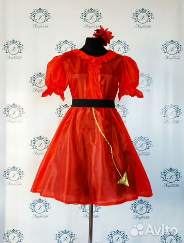 Новогодний Карнавальный костюм платье Хеллоуин 44