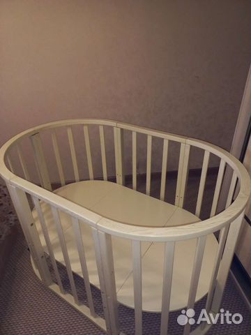 Детская круглая кроватка трансформер