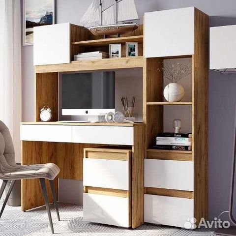 Стол письменный Селфи с пеналом и тумбой 1,1м купить в Волжском ...