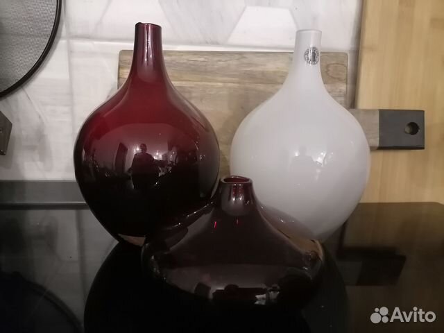 Ваза цветное стекло, икеа