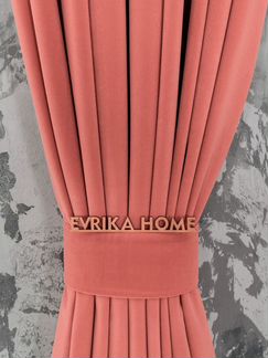 Шторы Богема (коралл) Evrika Home