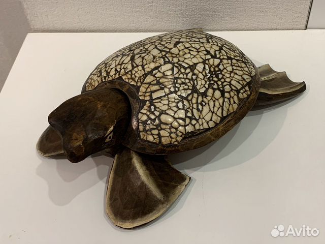 Черепаха шкатулка дерево. Новая