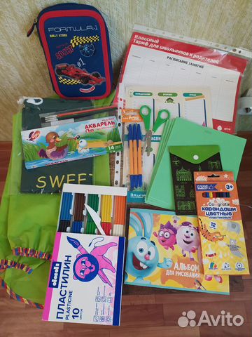 Набор первоклассника школьный, портфель