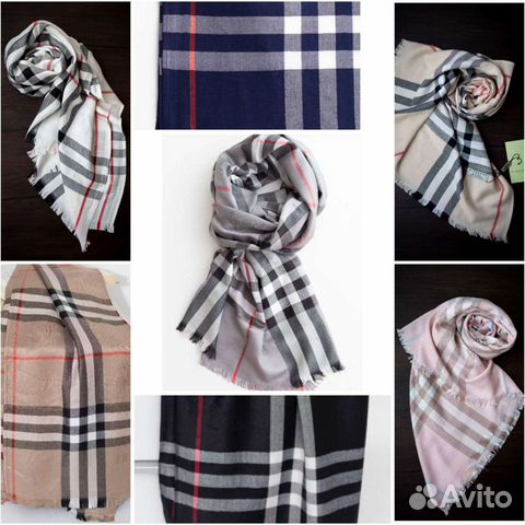 Новый палантин/шарф в клетку burberry
