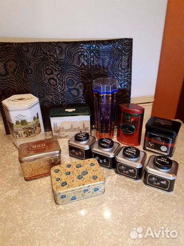 Жестяные баночки от чая Советы Лондон Китай Индия