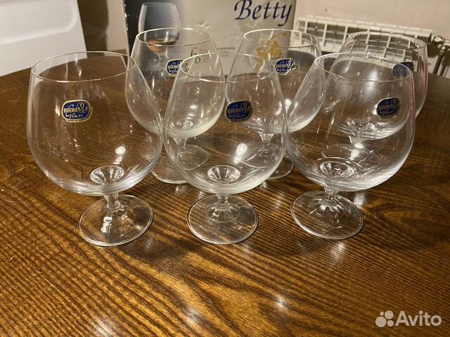 Бокалы рюмки для коньяка Богемия хрусталь Чехия