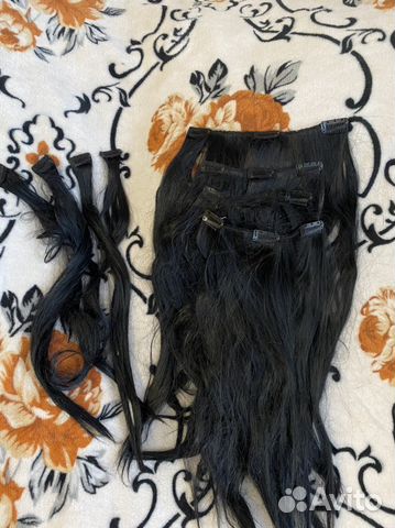 Волосы на заколках искусственные 50