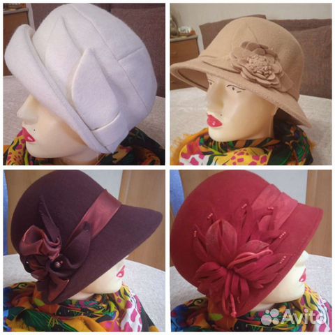 Шляпа фетровая женская