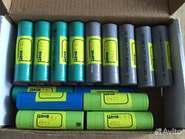 Аккумуляторы 18650. Б.у. Протестированные