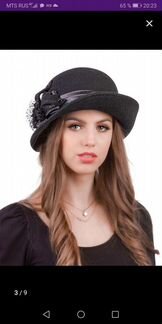 Шляпа фетровая женская