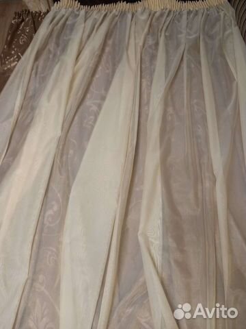 Комплект шторы и тюль бу