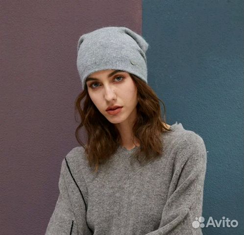 Женская шапка бини зима