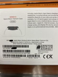 Apple Watch 6 edition titanium 44mm black