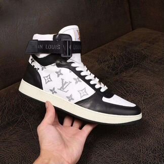 Кеды высокие кожаные Луи виттон кроссовки