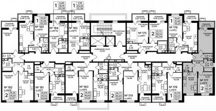 2-к квартира, 50.2 м², 2/17 эт.