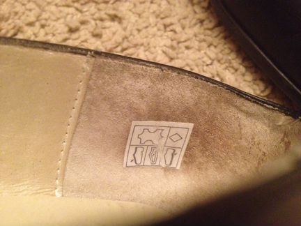 Кожаные черные лодочки