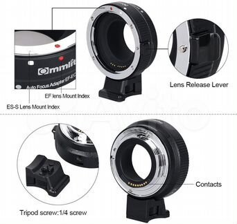 Commlite cm-EF-EOS M Auto-Focus Lens Mount Adapter