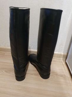 42 р Немецкие меховые хромовые сапоги