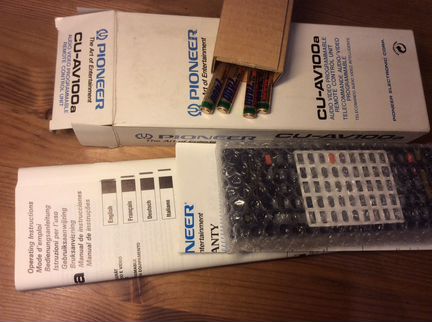 Пульт pioneer cu-av100a. Пульт универсальный/обуча