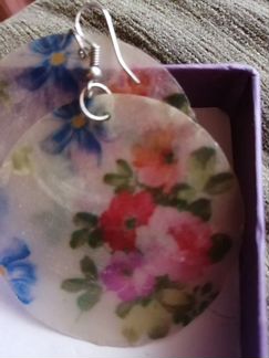 Серьги из перламутра