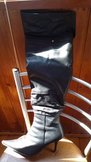 Сапоги кожаные демисезонные