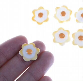 Набор (еда в миниатюре) яичница (10 шт.)