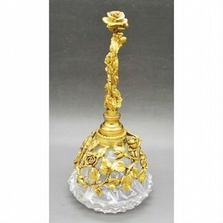 Винтажный Флакон д/Духов Розы Позолота 24К Matson