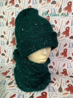 Комплект шапка и снуд