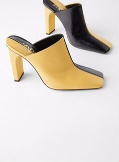 Новые мюли Zara на высоком каблуке 36,37,38,39