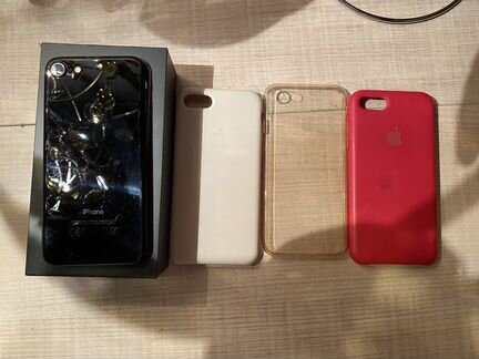 Телефон iPhone 7 jet Black 256 GB