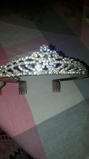 Диадема серебряная