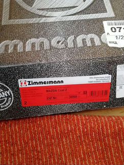 Otto Zimmermann передние тормозные диски с колодка