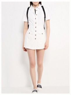 Комбинезон джинсовый белый Lost Ink