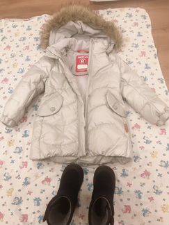 Комбинезон зимний Reima 104см, зимняя обувь Kuoma