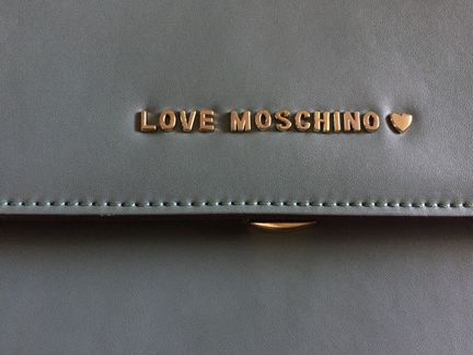 Кожаная шикарная сумка Love Moschino (оригинал)