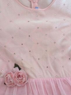 Велюровое платье Маленькая леди, 140-68(маломерка)