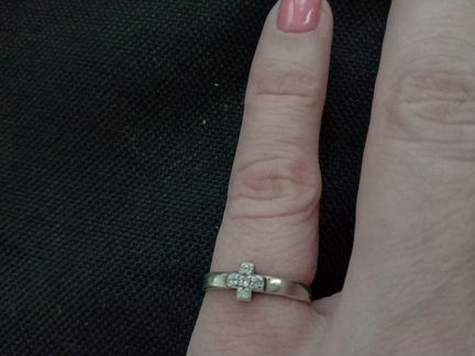 Кольцо серебро