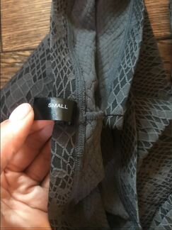 Легинсы новые Wolford питон темно серые размер S