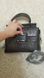 Винтажная женская сумка, натуральная кожа