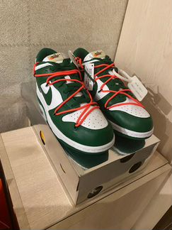 Nike Dunk Low Off-White Pine Green, 10 US