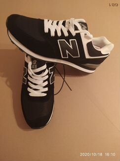 Кроссовки New Balance NB 574 муж черные новые р.43