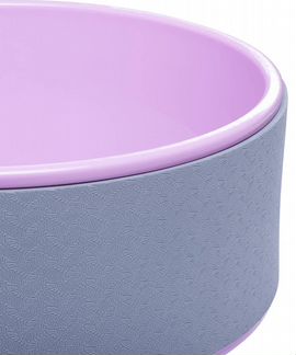 Колесо для йоги YW-101, 32 см, серо-розовый