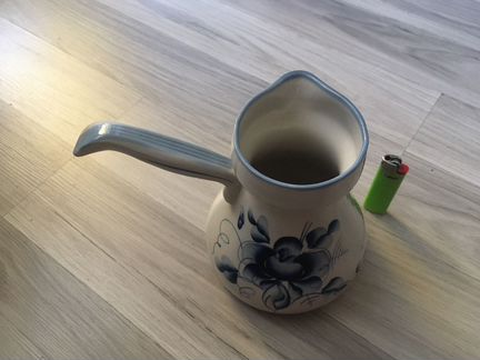 Гжель турка ручная работа