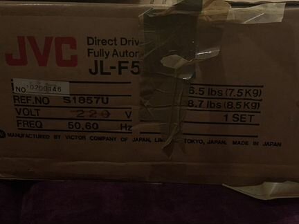 Проигрыватель винила jvc jl-f50