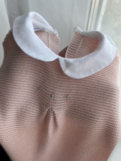 Розовый хлопковый комбинезон Paz Rodriguez 3-9 мес