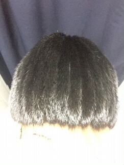 Шапка норка черная